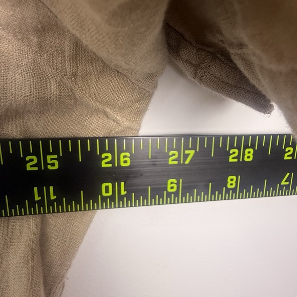 Polo Ralph Lauren Classic Fit Linen Camp Shirt Mens XL Tan Safari Short Sleeve - Picture 6 of 6